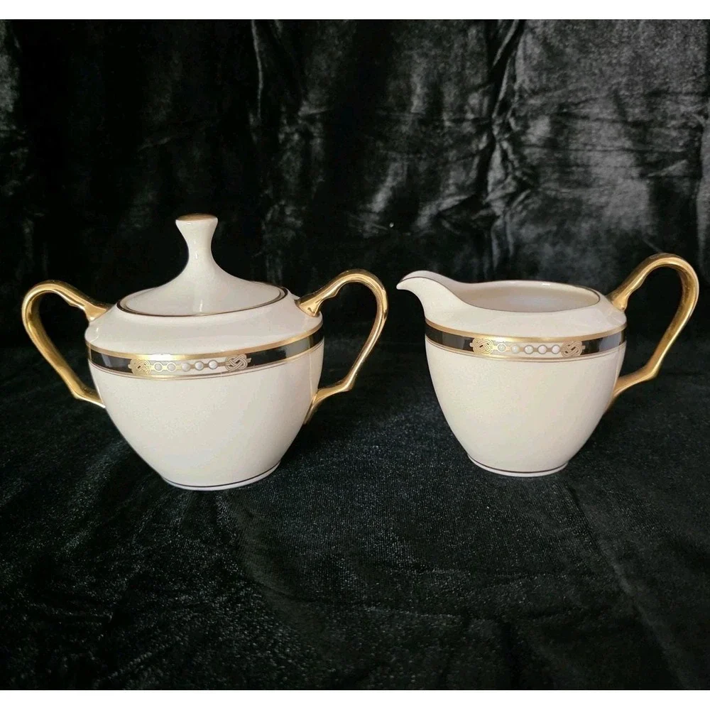 Lenox China Presidential‎ Collection Hancock Creamer & Sugar Bowl w/ Lid NWOT